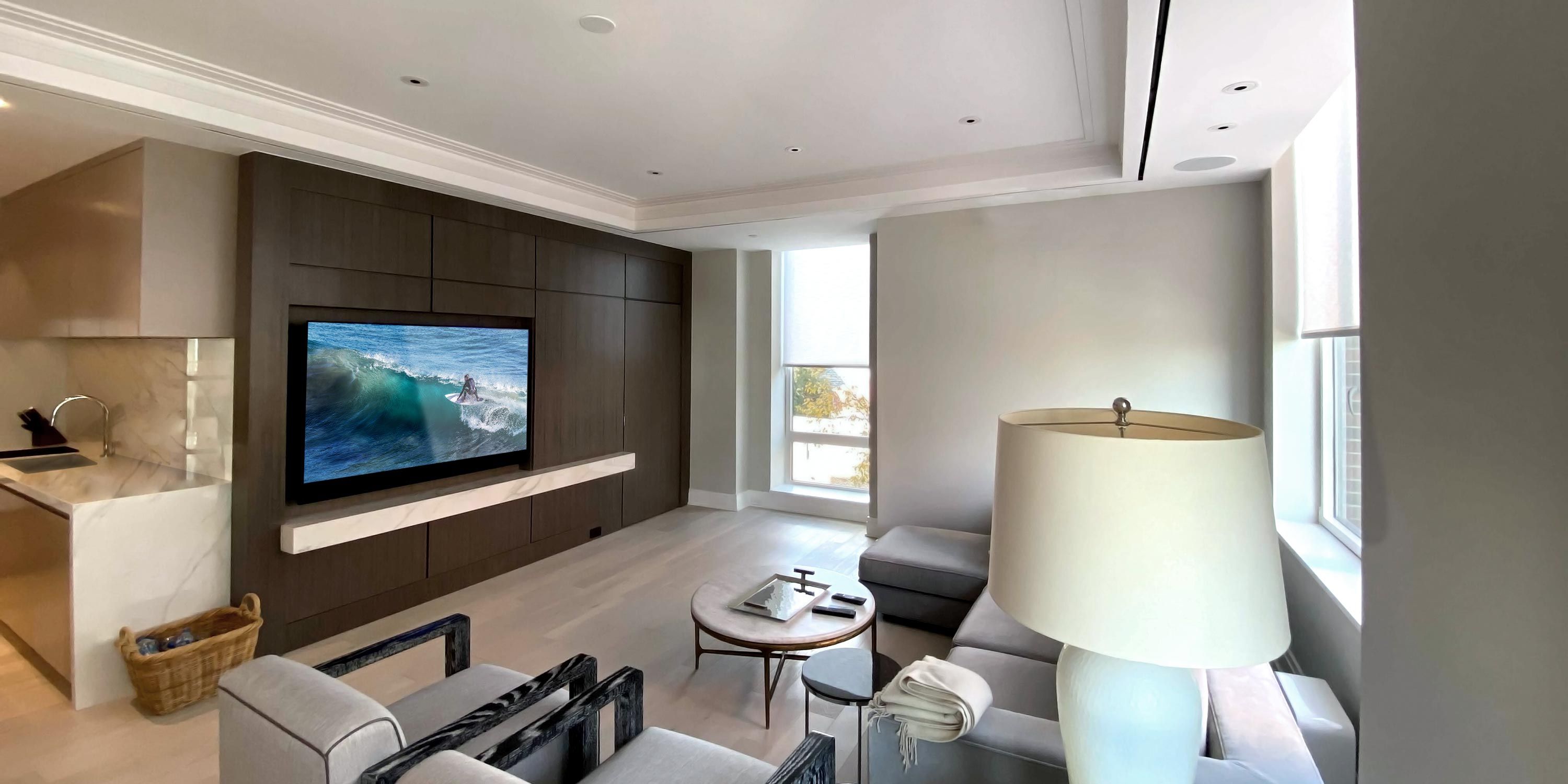 condo residence with lutron technology